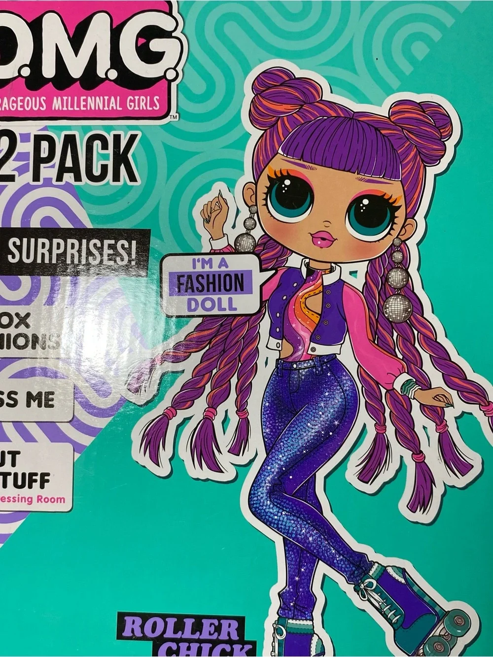 L.O.L. Surprise! Teal and Pink Series 3 Bo$$ Class Prez Chillax Roller